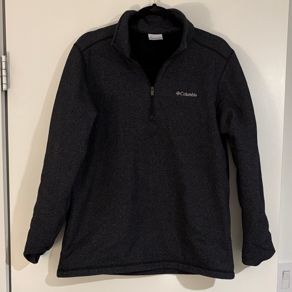 Columbia Men's Charcoal Zip-Up Sweater